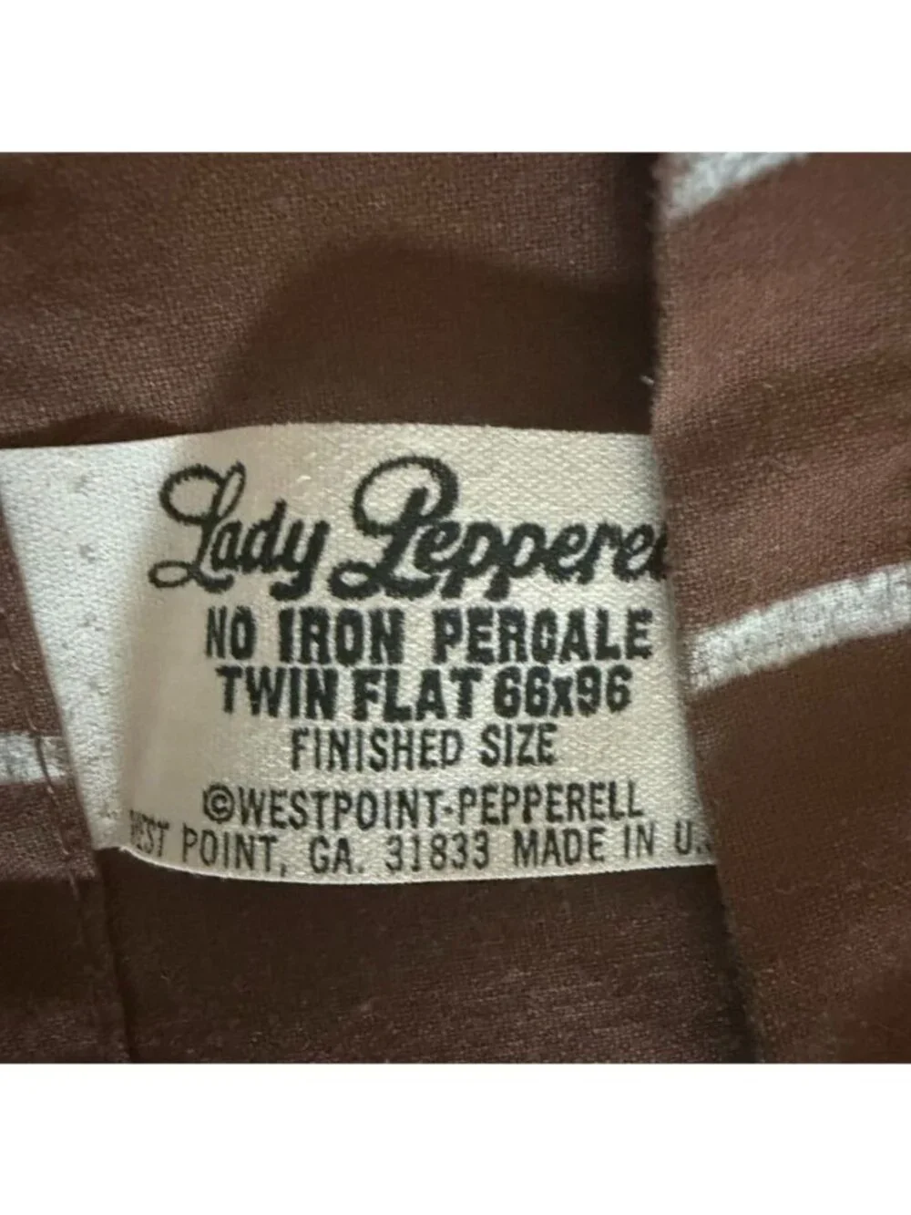 Lady Pepperell 1970s Mod Floral Twin Set Flat Fitted Sheet & Pillowcases Percale